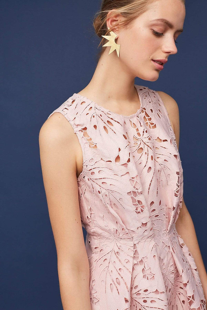 la femme lace cocktail dress Open-Back Lace Short Cocktail Dress by La Femme Red / 4 main image 1