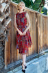 Shentel Dress - Patchwork Pleated