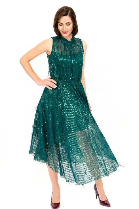 Shentel Dress – Glitter Pine