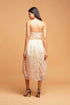 Strapless Lace Apricot Dress
