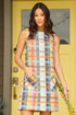 Summer Plaid Shift Dress