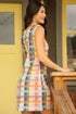 Summer Plaid Shift Dress