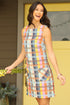 Summer Plaid Shift Dress