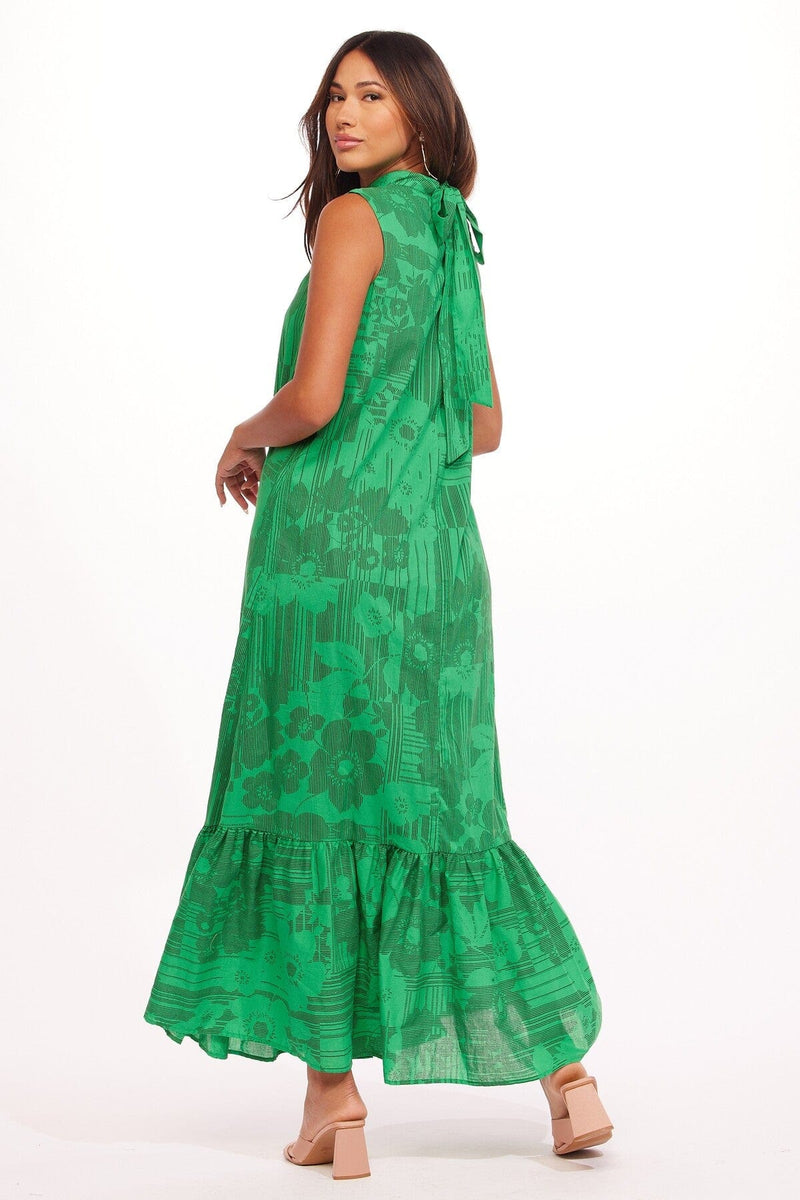 Terry Dress - Evergreen Angelica  Eva Franco