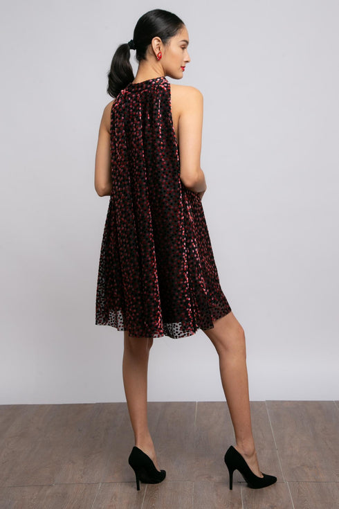 Tinsley Dress - Redwood Dot