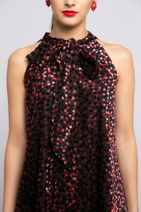 Tinsley Dress - Redwood Dot