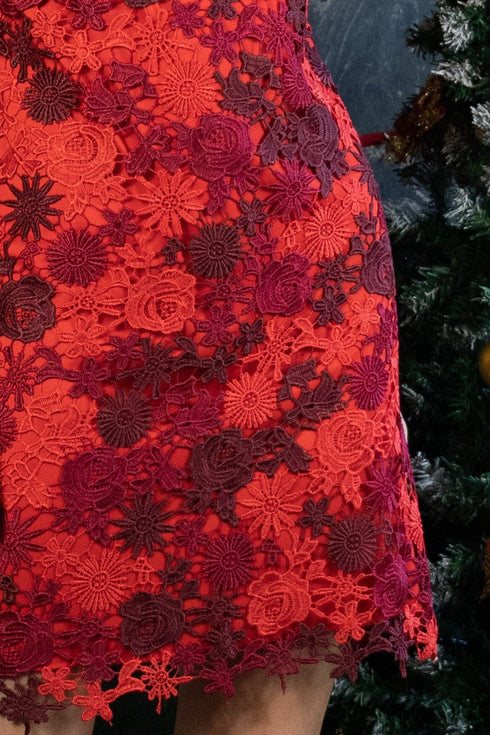 Twiggy Dress - Red Royale