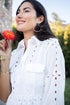 Verdi Dress - White Eyelet