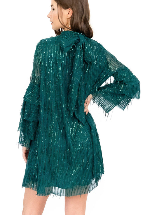 Zanotti Dress – Glitter Pine