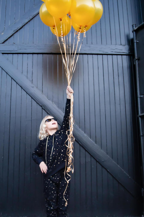 Chia Mini Jogger - Black Star - Girls