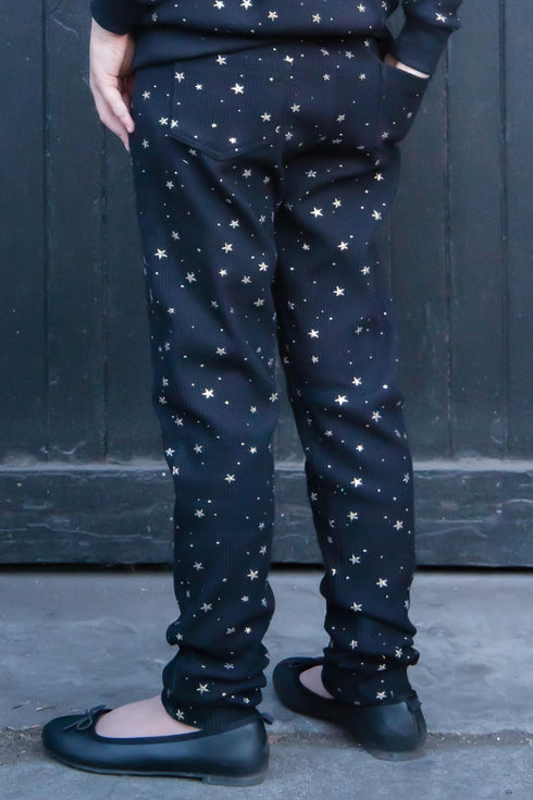 Chia Mini Jogger - Black Star - Girls