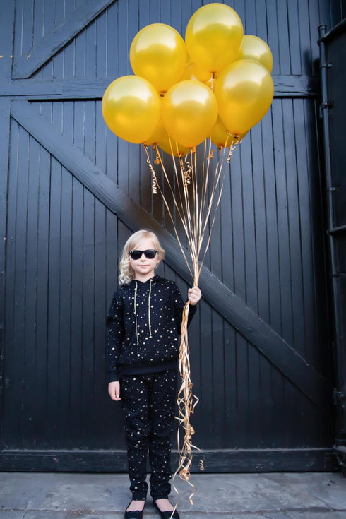 Chia Mini Jogger - Black Star - Girls