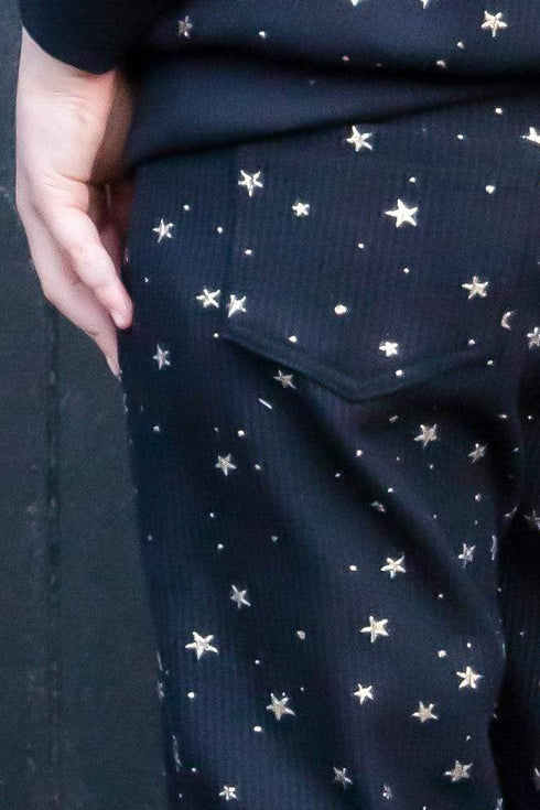 Chia Mini Jogger - Black Star - Girls