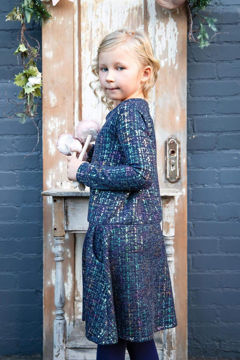 Darling Dress - Navy Crystal - Girls