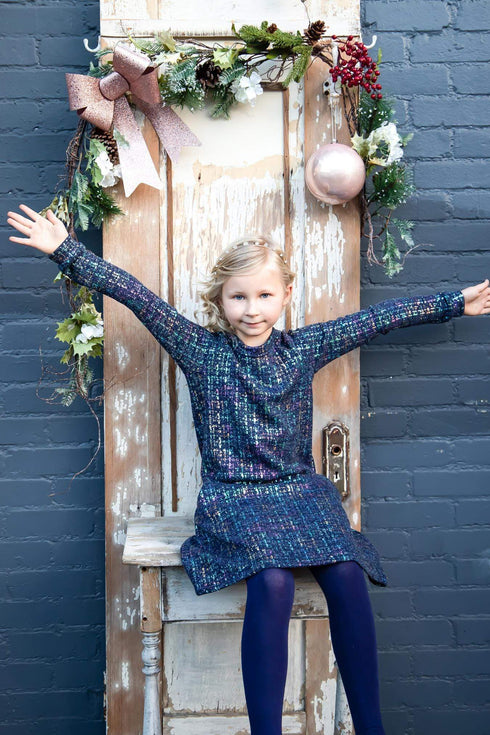 Darling Dress - Navy Crystal - Girls