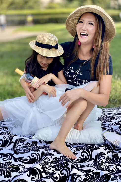 Isla White Pleated Pearl Skirt - Girls