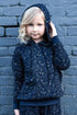 Mini Noah Hoodie - Navy Knit - Girls