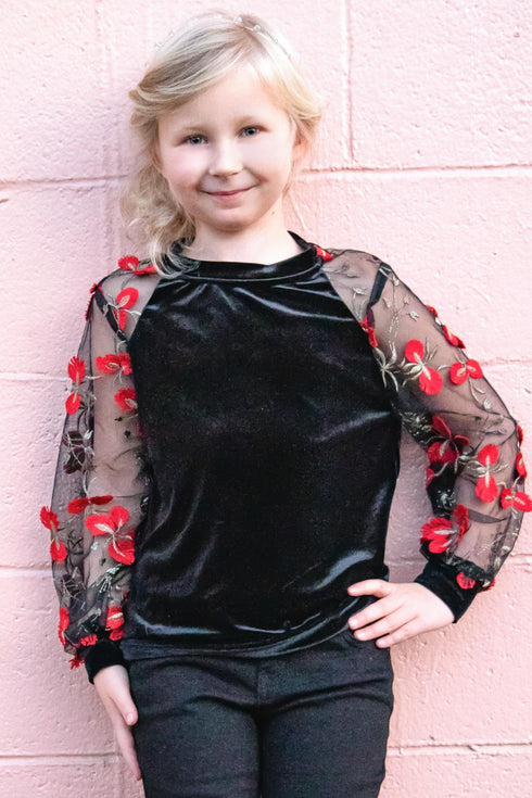 Mini Rios Top - Cardinal - Girls