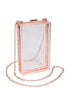 Clear Acrylic Rose Gold Party Purse