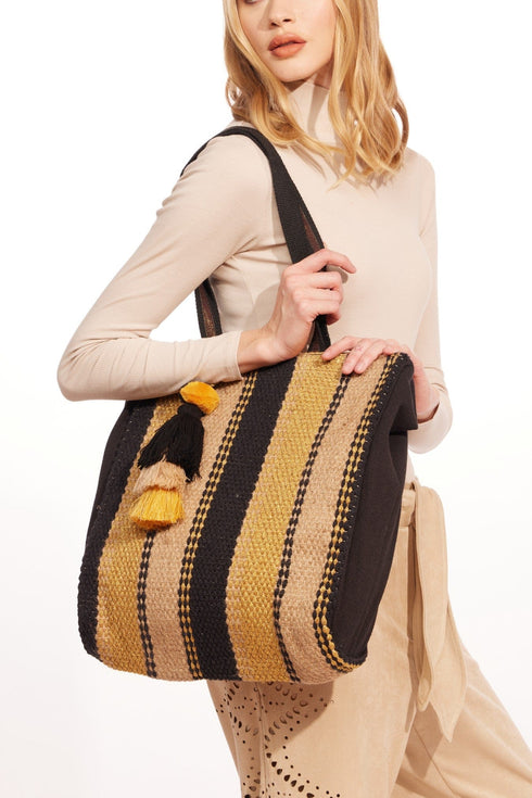 Copper Craft Striped Tote Bag