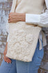 Ivory Crochet Crossbody Bag