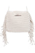 Macrame Crochet White Boho Bag