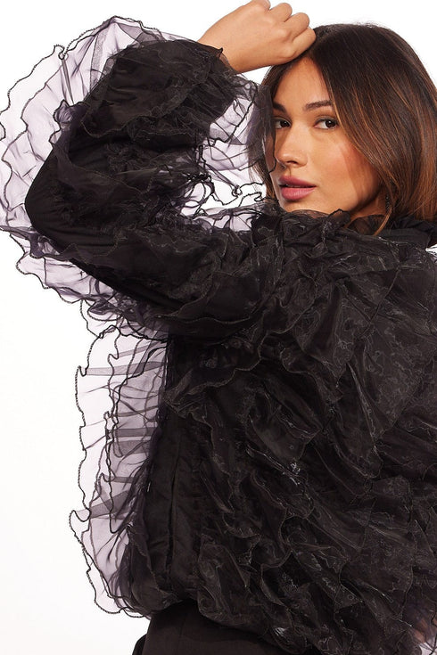 Cigale Bomber Jacket - Black