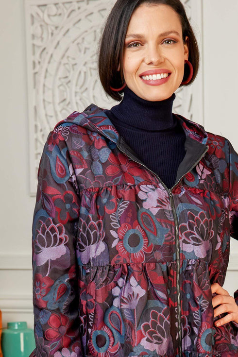 Maybelle Jacket - Purple Bloom