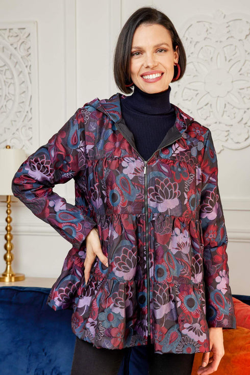 Maybelle Jacket - Purple Bloom