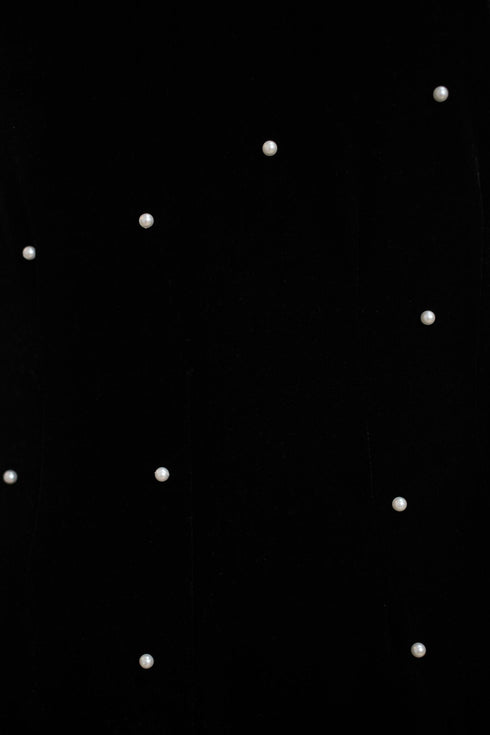 Brewster Jumpsuit - Black Velvet Pearl