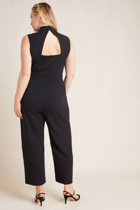 Charley Mock Neck Jumpsuit - Black