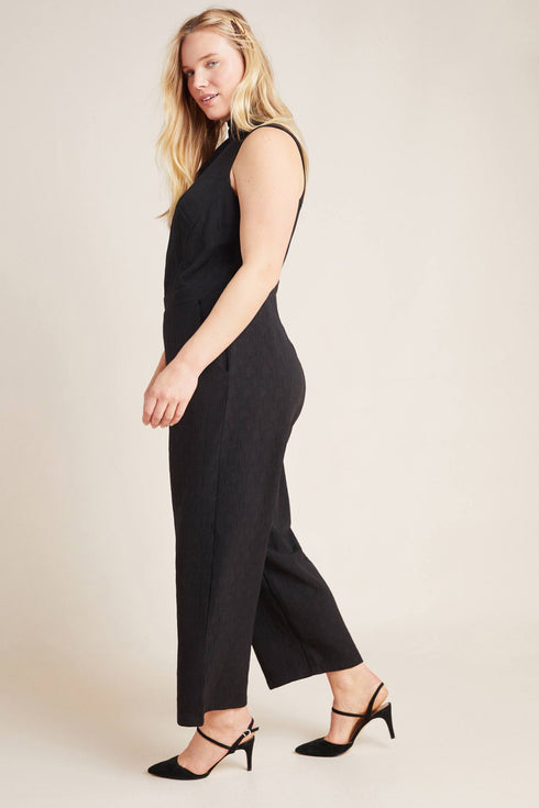 Charley Mock Neck Jumpsuit - Black