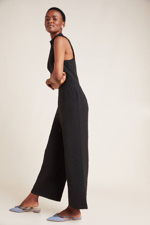 Charley Mock Neck Jumpsuit - Black