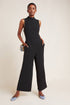 Charley Mock Neck Jumpsuit - Black
