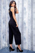 Charley Mock Neck Jumpsuit - Black