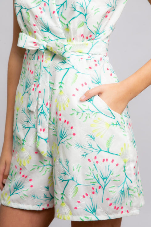 Gable Romper - Berry Spritzer