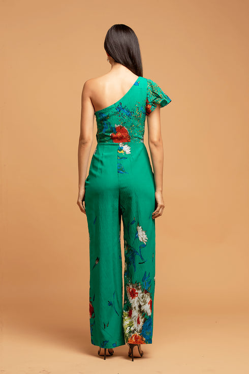 Garden One-Shoulder Jumpsuit