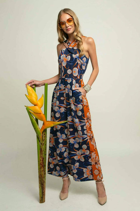 Kerra Jumpsuit - Orange Zest