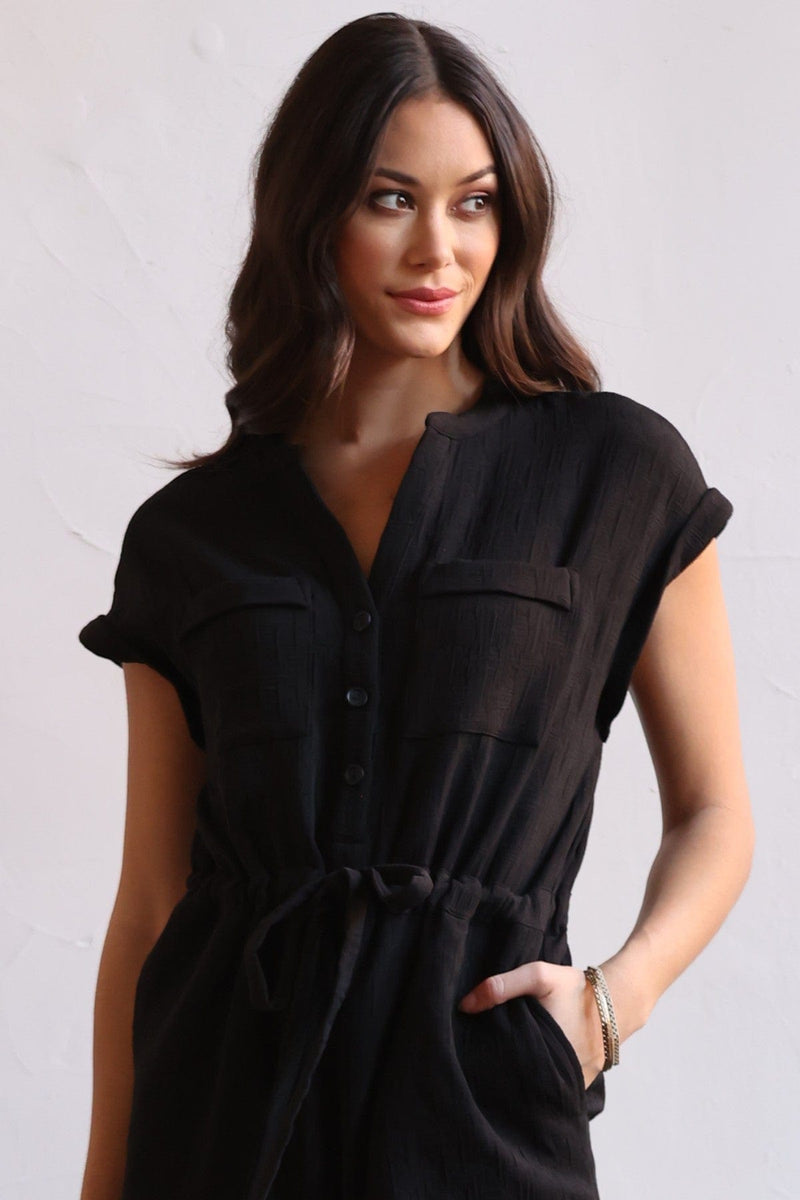 Soft Textured Noah Jumpsuit – Eva Franco