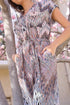 Noah Blue Printed Crepe Jumpsuit - Cape Town