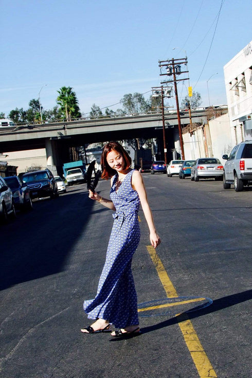 Sailboat Jumpsuit - Blue