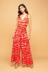 Sunny Palazzo Style Jumpsuit - Red Script
