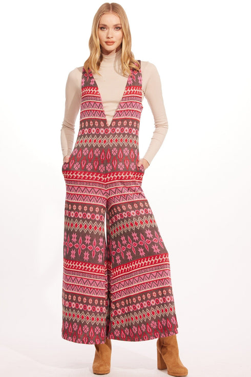 Apres -ski knit Jumpsuit – Pink Hinterlands