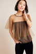 Mitzi Plaid Tulle Top
