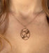 Lady Portrait Rose Gold Necklace