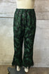 Brenda Feathered Pants - Christmas Green