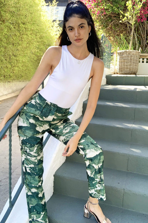 Landscape Jacquard Slim Pant