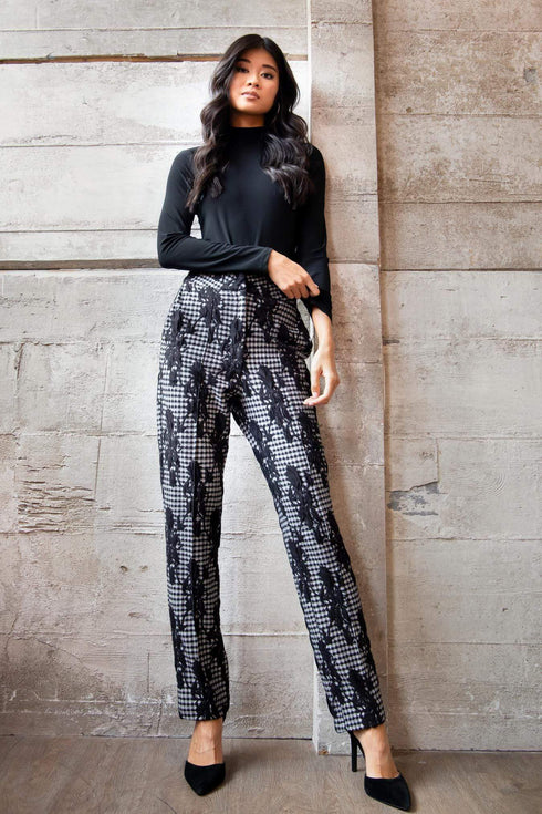 Nash Pants - Black and White Gingham