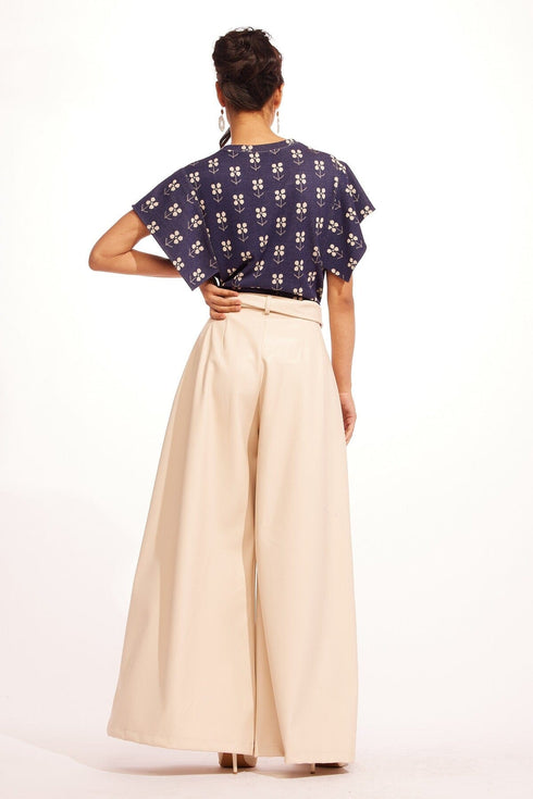 Salinger Wide Leg Pant - Faux Leather
