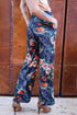 Simone Floral Knit Pants - Monet